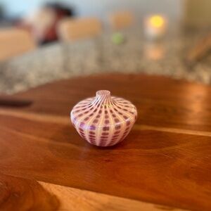 Pink and White Vintage Oil Lamp